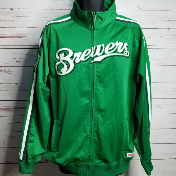 Stitches Other - Milwaukee Brewers Zip Up Jacket Mens Large